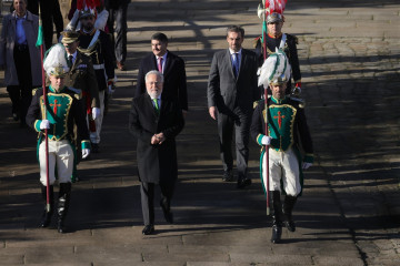 El presidente del Parlamento de Galicia, Miguel Ángel Santalices, ejerce como delegado regio en la Traslación de los restos del Apóstol Santiago.