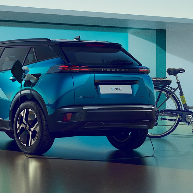 Defensa trasera de un Peugeot 2008