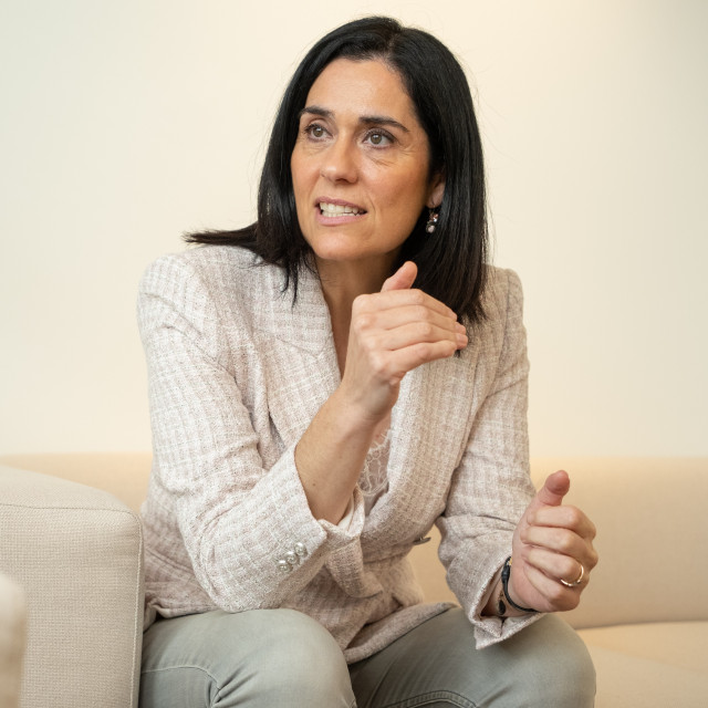 Archivo - La secretaria general del PPdeG, Paula Prado, durante una entrevista concedida a Europa Press. Foto de archivo