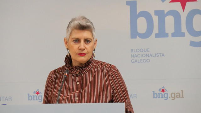 La Diputada Y Portavoz De Cultura Del BNG En El Parlamento, Mercedes Queixas.