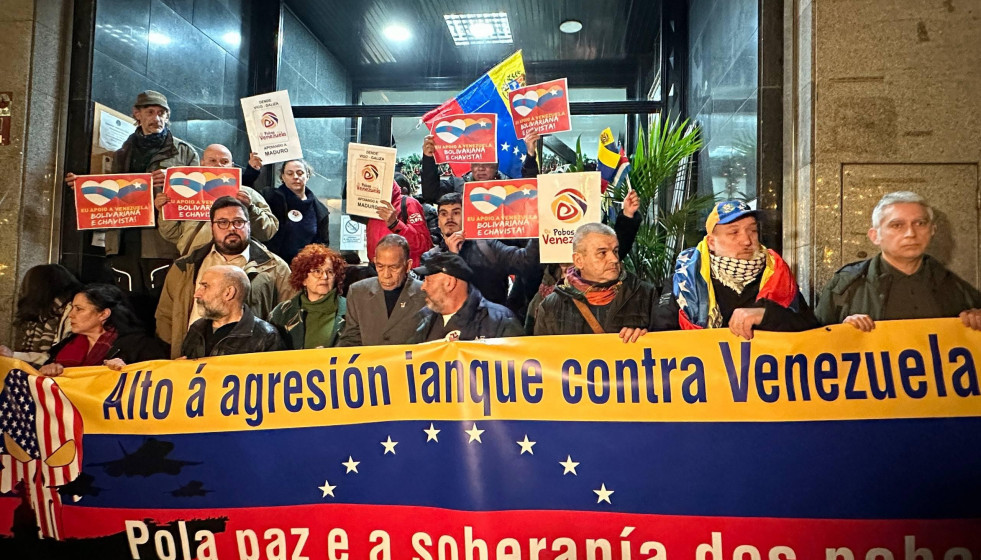 Concentración en Vigo en solidaridad con Venezuela