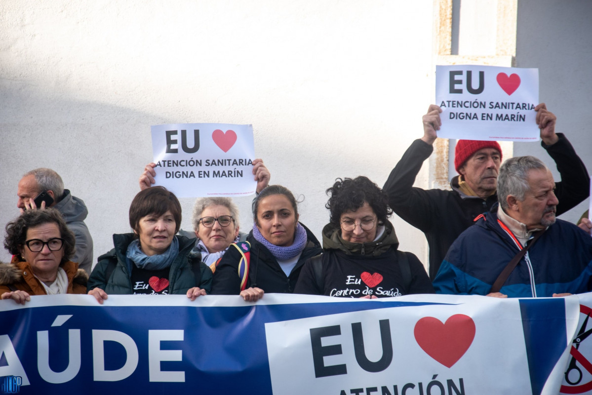 Una pasada protesta de SOS Sanidade Pu00fablica frente al Parlamento de Galicia en una foto del Facebook de la plataforma