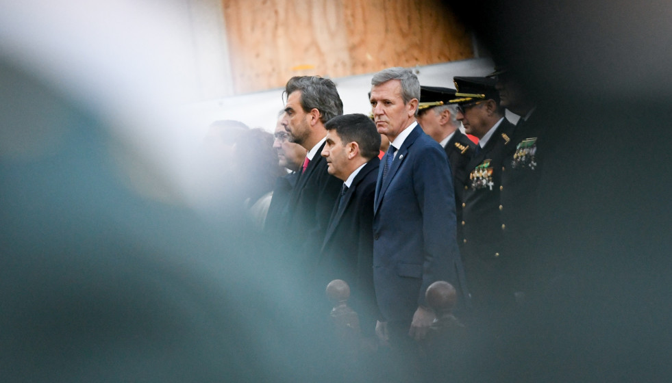 El presidente de la Xunta, Alfonso Rueda, en la Pascua Militar