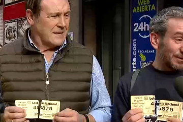 Otros dos vecinos de Porriño descubrieron que habían partido la participación para la lotería del Niño en una imagen de la CRTVG