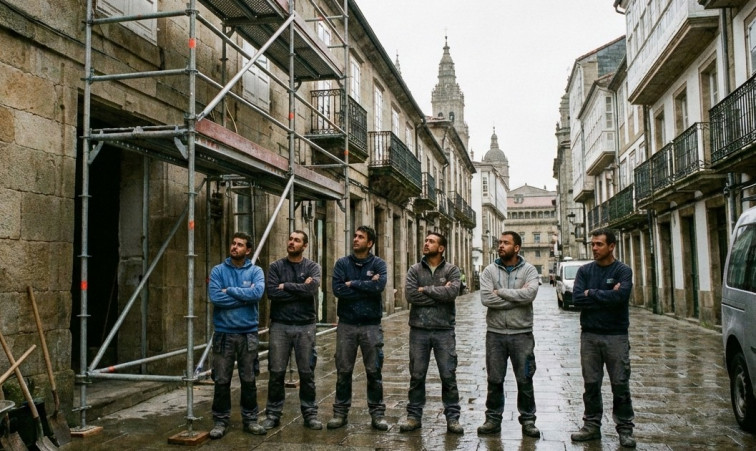 La construcción en Santiago lleva años semiparalizada por la lentitud de tráfico