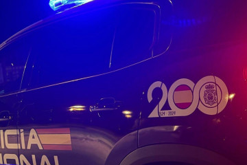 Archivo - Vehículo e la Policía Nacional.