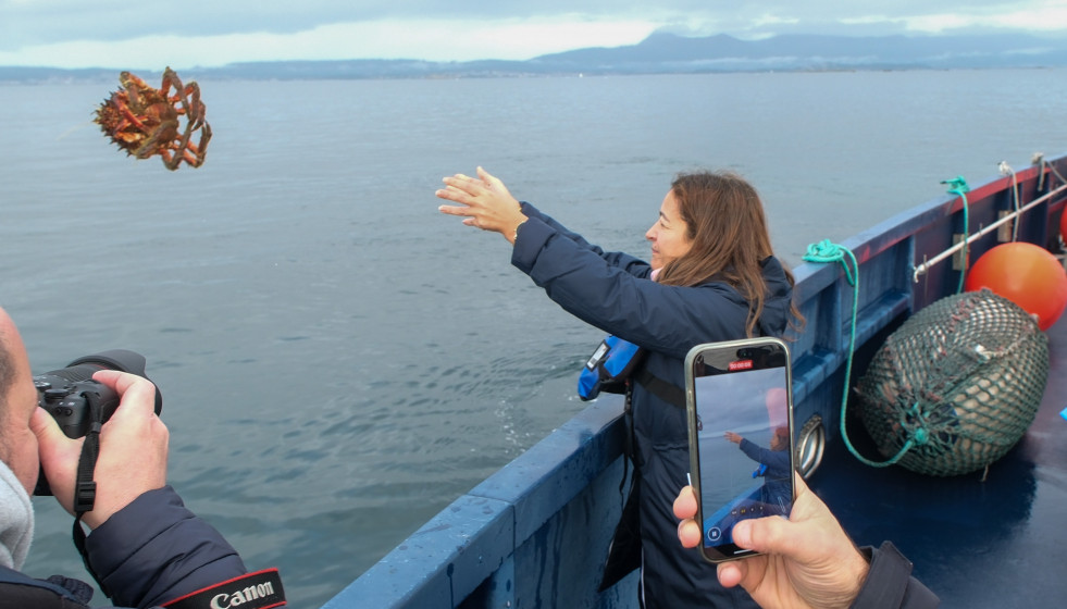 La conselleira do Mar, Marta Villaverde