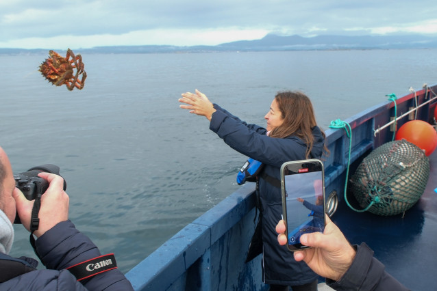 La conselleira do Mar, Marta Villaverde