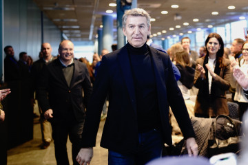 Feijóo, en la primera jornada de la Interparlamentaria.