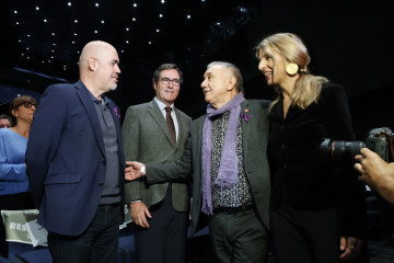 Archivo - (I-D) El secretario general de CC.OO, Unai Sordo, el presidente de la CEOE, Antonio Garamendi, el secretario general de UGT, Pepe Álvarez, y la vicepresidenta segunda y ministra de Trabajo 