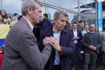 Feijóo y Rueda, durante la Interparlamentaria.