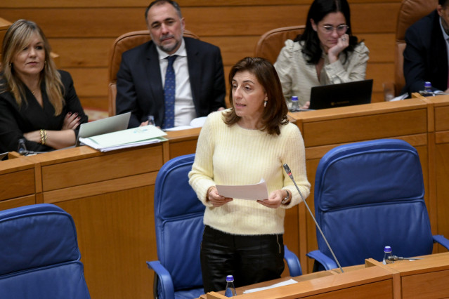 Archivo - La conselleira de Medio Ambiente, Ángeles Vázquez, en el pleno