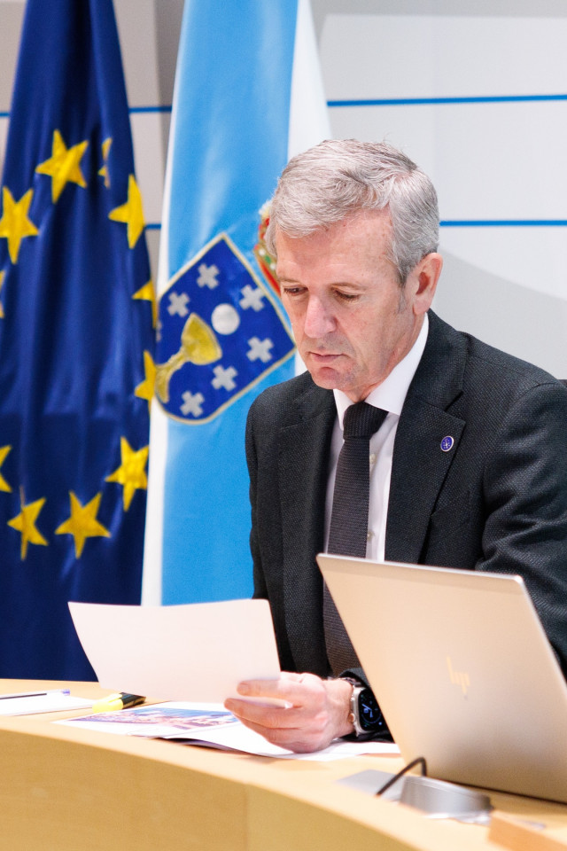 Rueda, durante el Consello de la Xunta.