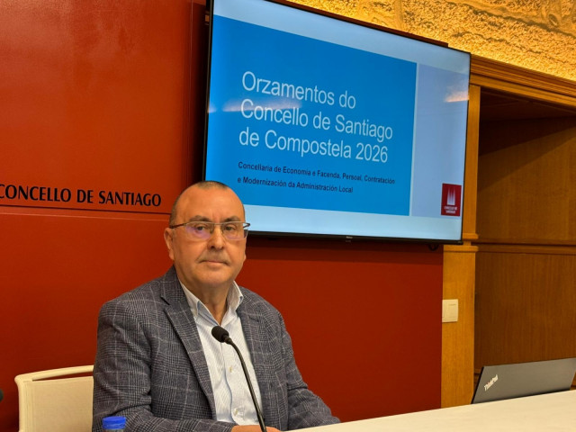 El concejal de Economía e Facenda del Ayuntamiento de Santiago, Manuel César Vila