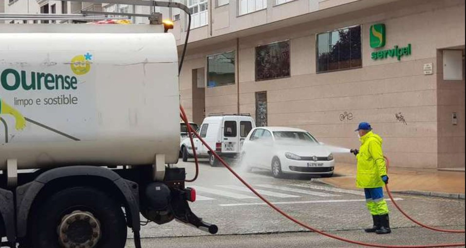 Servicios de limpieza en Ourense en una foto de la web del Ayuntamiento