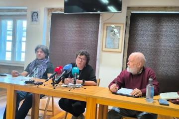 Rueda de prensa de Asgaded en una foto de archivo