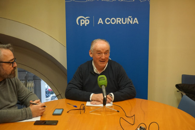 El portavoz del grupo municipal del PP en A Coruña, Miguel Lorenzo