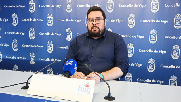 El portavoz del BNG en el Ayuntamiento de Vigo, Xabier Pérez Igrexas.