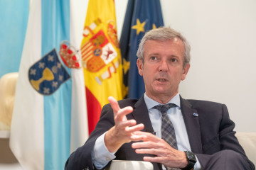 Archivo - El presidente de la Xunta de Galicia, Alfonso Rueda, durante una entrevista para Europa Press, a 2 de agosto de 2023, en Santiago de Compostela, A Coruña, Galicia (España). Alfonso Rueda V
