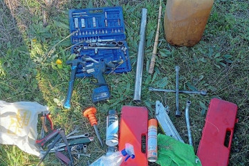 Objetos intervenidos en Barreiros.