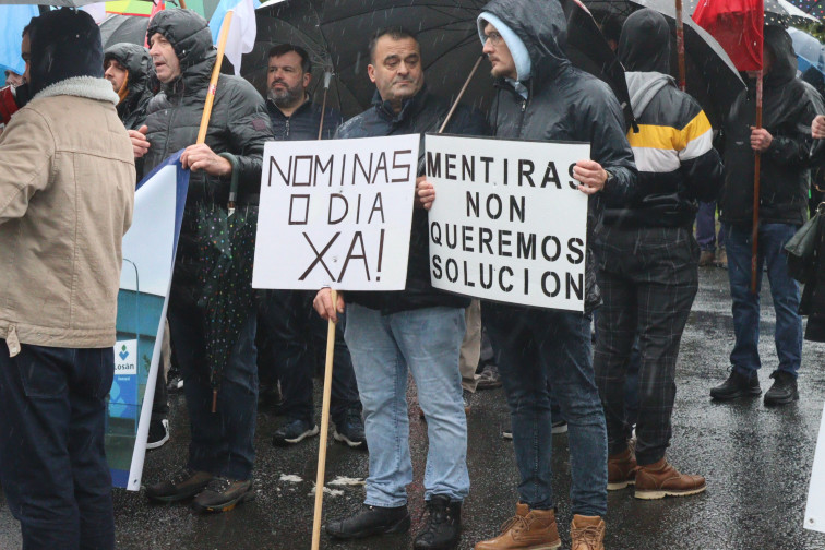 Los trabajadores de Losán y Aserpal exigen una solución inmediata al impago de salarios