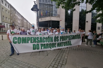 Archivo - Concentración de propietarios de las Fragas do Eume.