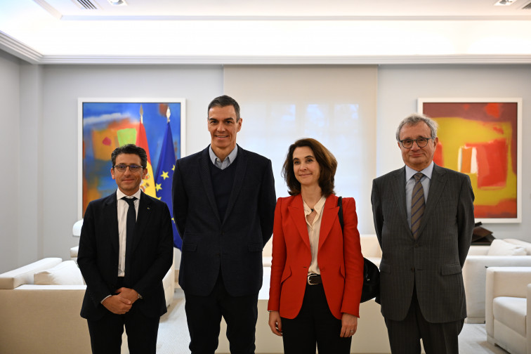 Vídeo | Pedro Sánchez y el Grupo Veolia analizan el futuro de la tecnología e infraestructuras del agua en una reunión en La Moncloa