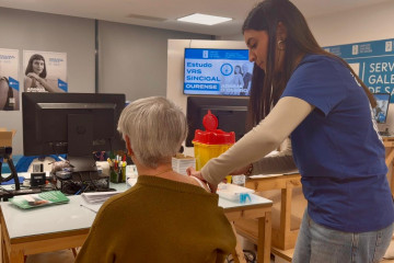 Participante en el estudio sobre la vacuna del virus sincital, en Ourense