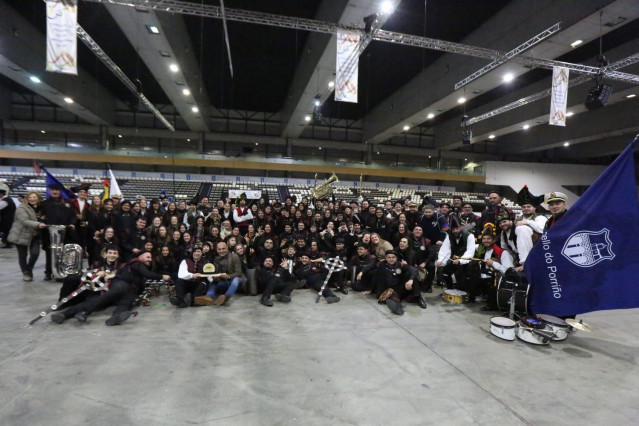 La rondalla Atios vence en el certamen organizado en el Instituto Ferial de Vigo (Ifevi), a 18 de enero de 2026.