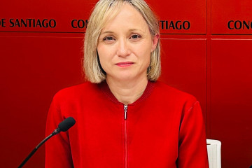 Archivo - La concelleira del Grupo Municipal Socialista de Santiago, Marta Abal