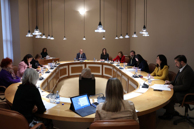 Reunión de la junta de portavoces del Parlamento de Galicia.