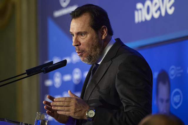 El ministro de Transportes y Movilidad Sostenible, Óscar Puente, en una intervención.