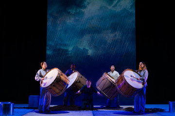 Espectáculo 'Memorias dun neno labrego',  nueva versión teatral adaptada y dirigida por Cándido Pazó y producida por el Centro Dramático Galego y Contraproducións.