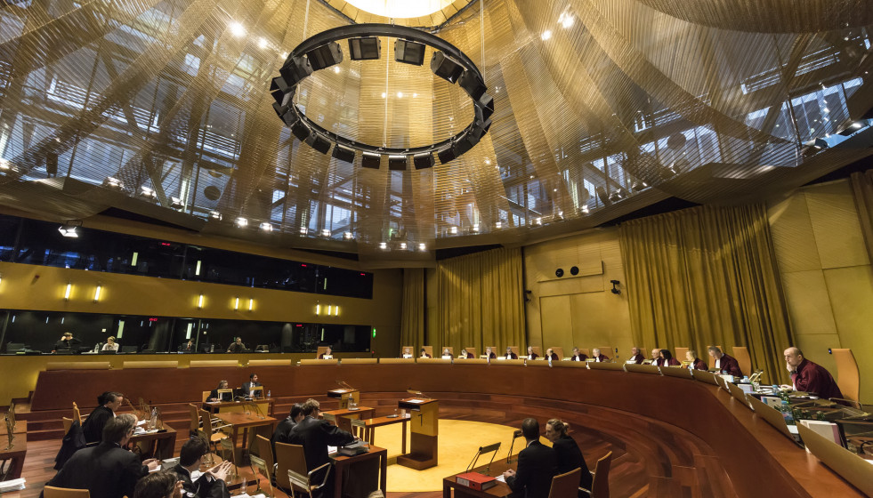 Archivo - Una vista ante el Tribunal de Justicia de la UE (TJUE) en la Gran Sala.