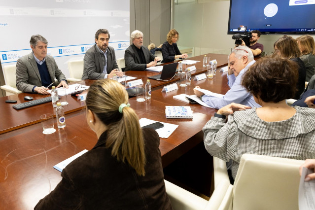 Primera reunión de la comisión intedepartamental del eclipse de la Xunta, a 21 de enero de 2026.