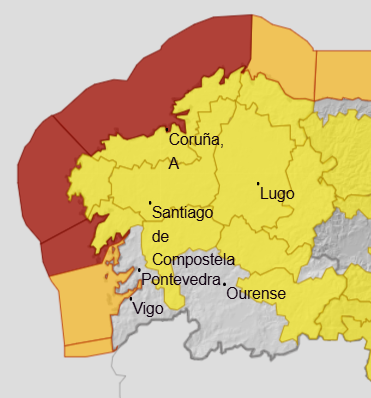 Alerta roja por temporal: empeora la previsión meteorológica a partir de la tarde del miércoles