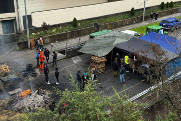 Protesta de ganaderos en Ourense