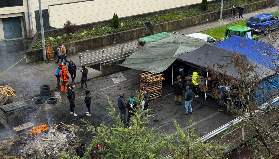 Protesta de ganaderos en Ourense