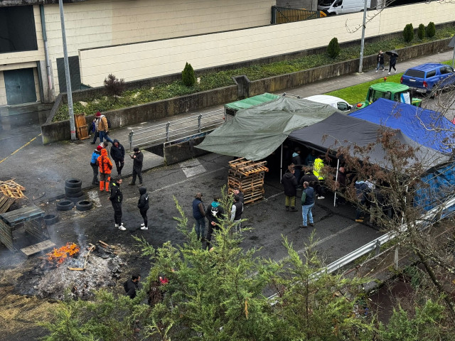 Protesta de ganaderos en Ourense