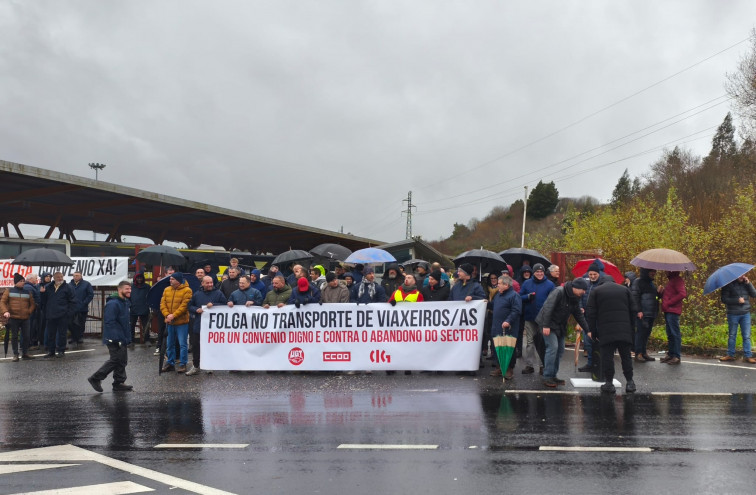 Huelga de autobuses en A Coruña a la espera de mediación entre patronal y sindicatos en pie de guerra