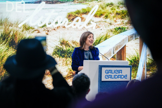 La conselleira de Medio Ambiente e Cambio Climático, Ángeles Vázquez, en Fitur, a 22 de enero de 2026.