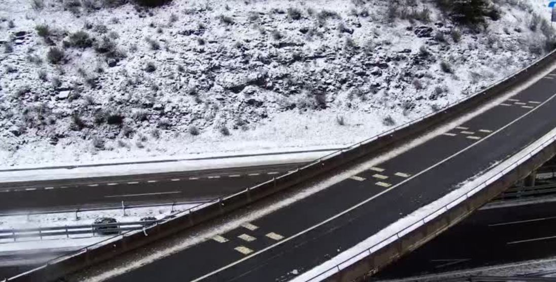 La A6 esta mau00f1ana en Pedrafita