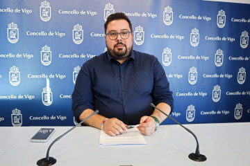 Archivo - El portavoz municipal del BNG en Vigo,m Xabier Pérez Igrexas