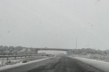 Nieve en las carreteras.