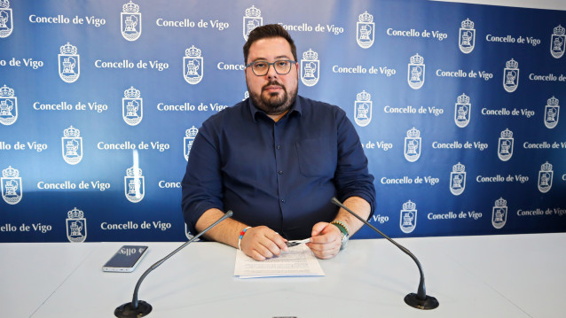 Archivo - El portavoz municipal del BNG en Vigo,m Xabier Pérez Igrexas