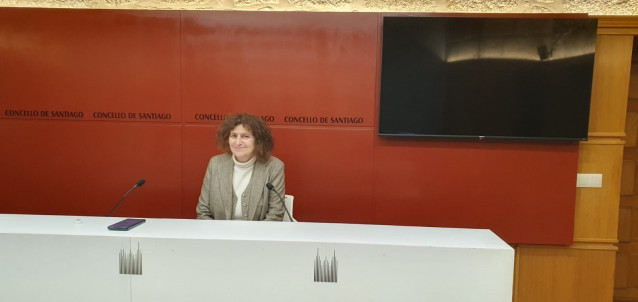 La alcaldesa de Santiago, Goretti Sanmartín