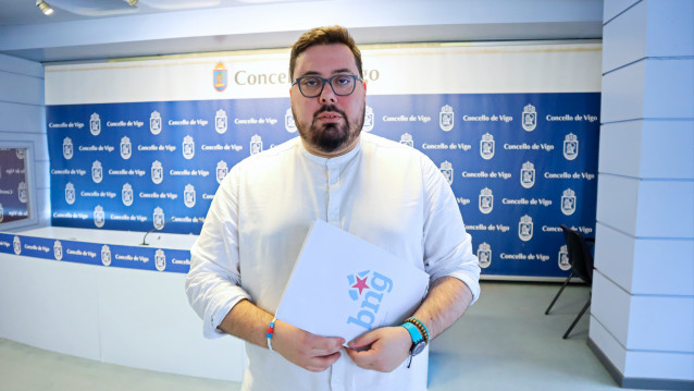 El portavoz del BNG en el Ayuntamiento de Vigo, Xabier Pérez Igrexas.