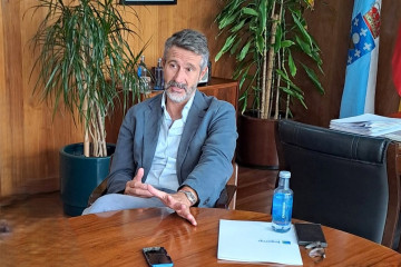 El presdiente de la Fegamp, Alberto Varela, en una entrevista