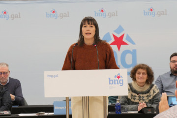 La portavoz nacional del BNG, Ana Pontón, en el Consello Nacional, a 24 de enero de 2025.