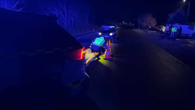 Muere un hombre atropellado en la N-525 en Sandiás